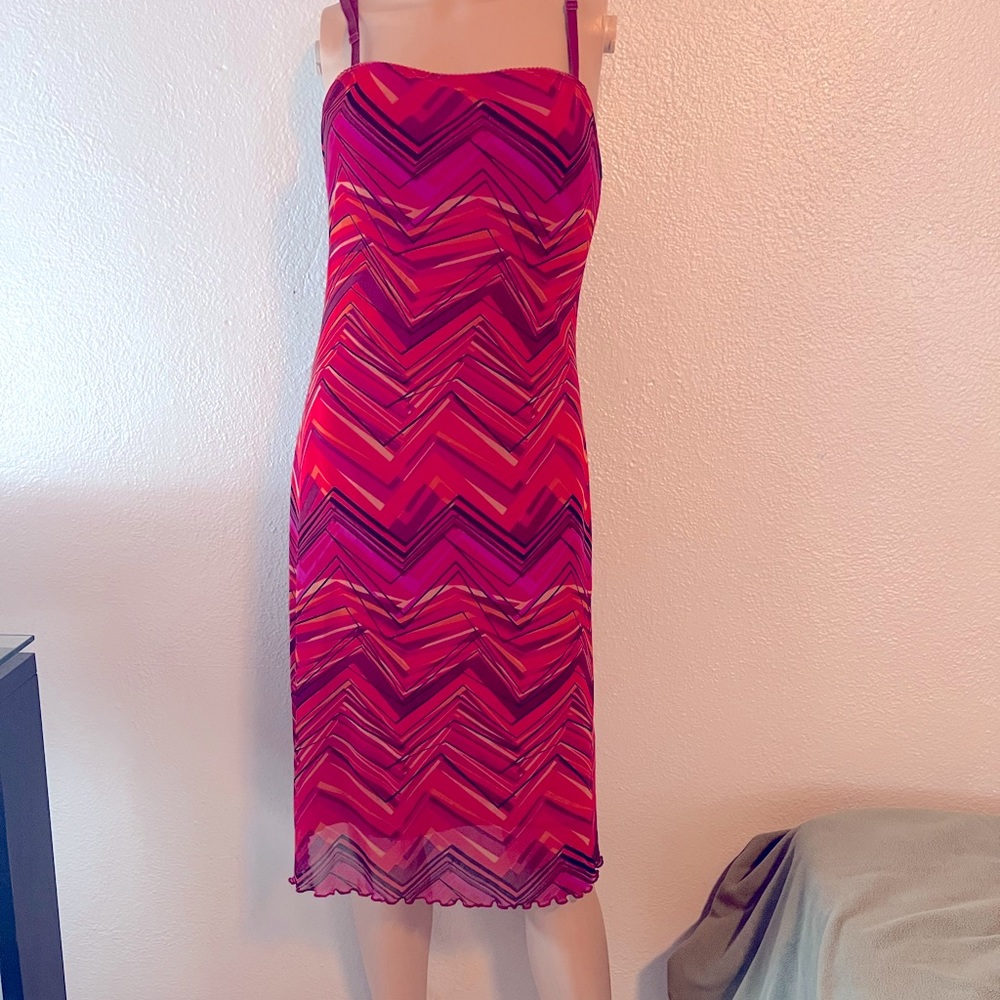 Red summer dress size M